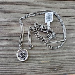 Earthbound compass necklace